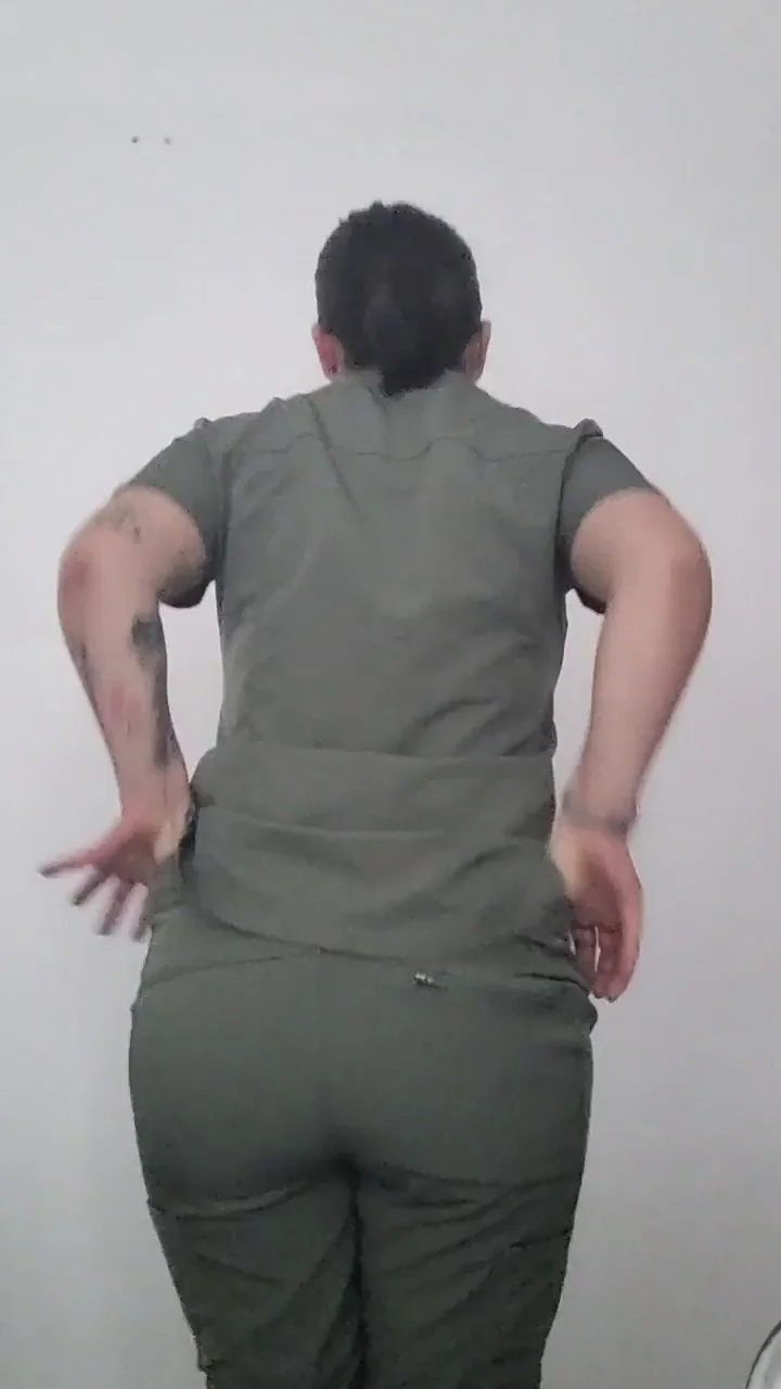 Nurse Slut's Juicy Latina Ass Begs for Your Tongue 👅🍑🔥