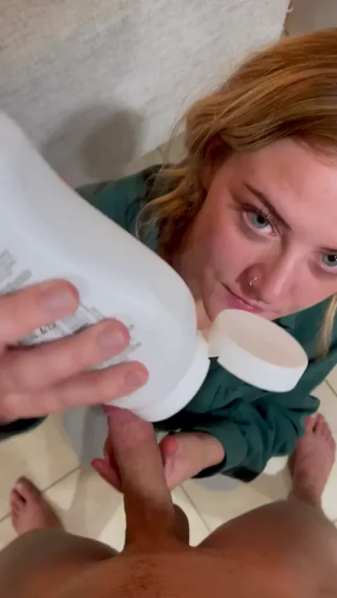 I like my man's cock to taste like coconut before I suck it