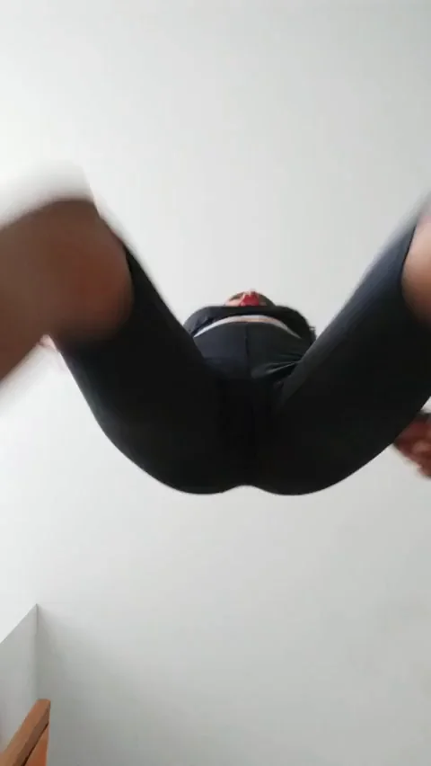 you are working out and out of nowhere your clothes disappear, totally funny lol