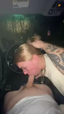 Giving head in the car is so much fun