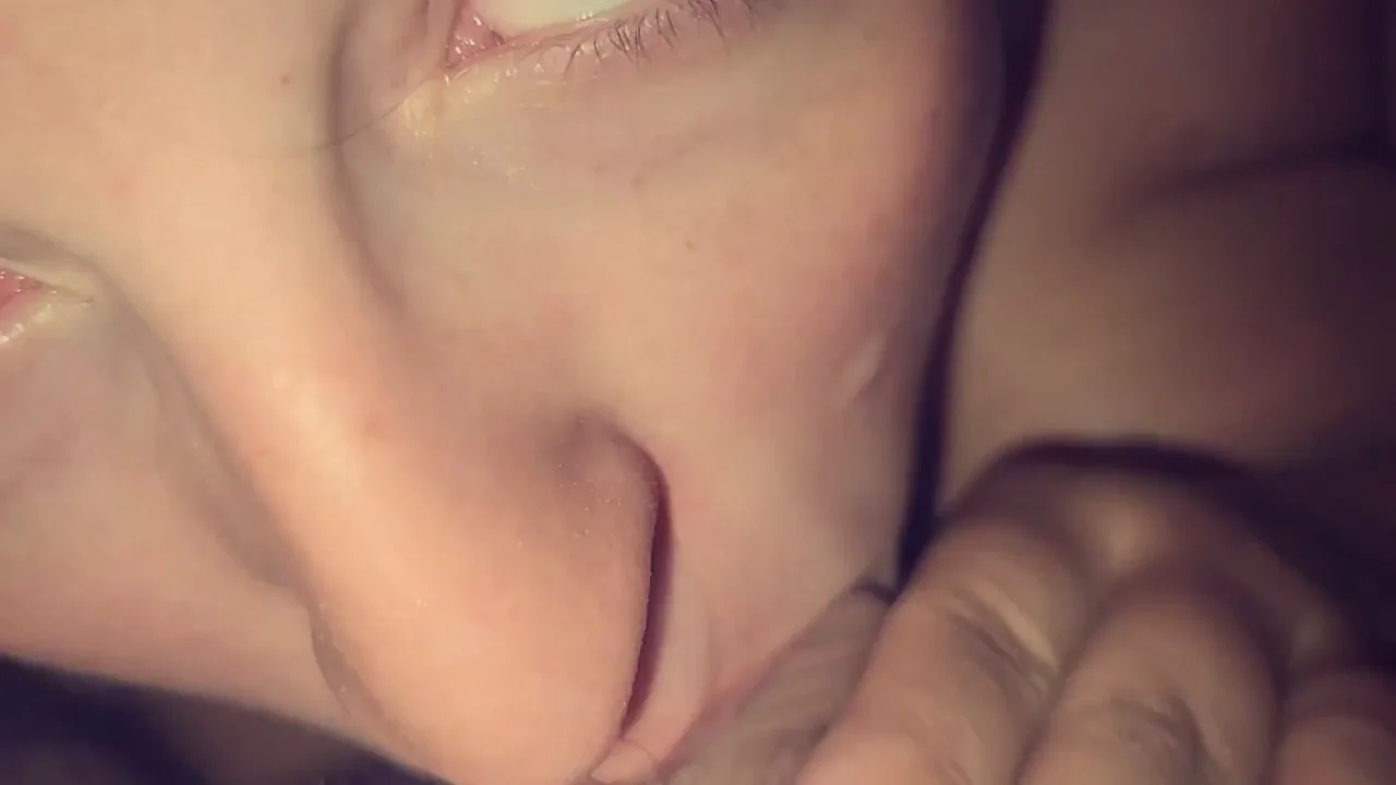 💦 He Blasted Cum on My Slutty Face & Kept Throat-Fucking Me Hard! 😈