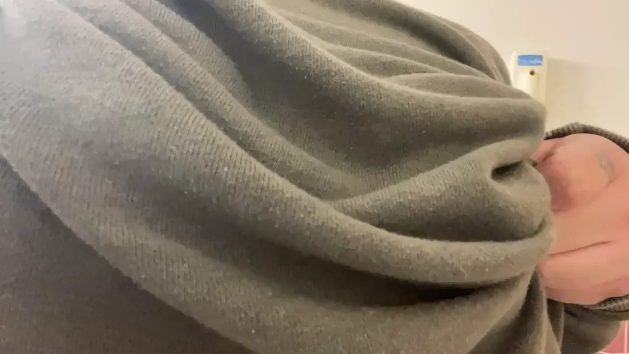 being sneaky in the work bathroom