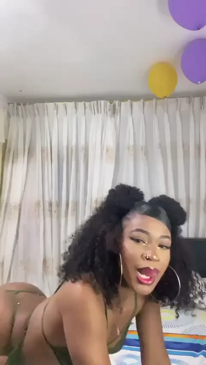Petite Ebony Slut in Bantu Knots Begs for Random Dick Poundings