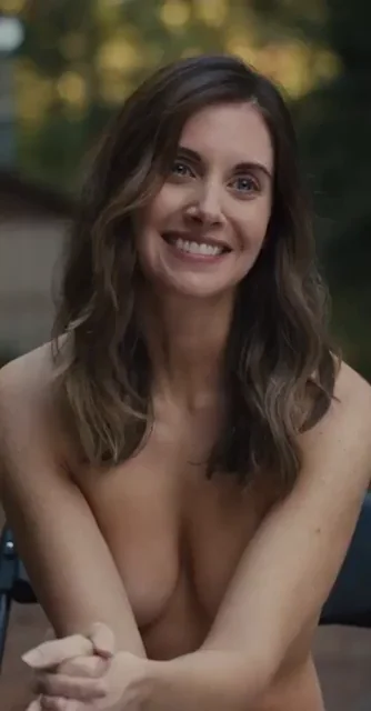 Alison Brie's Juicy Tits Tease in the Woods 😍🍒