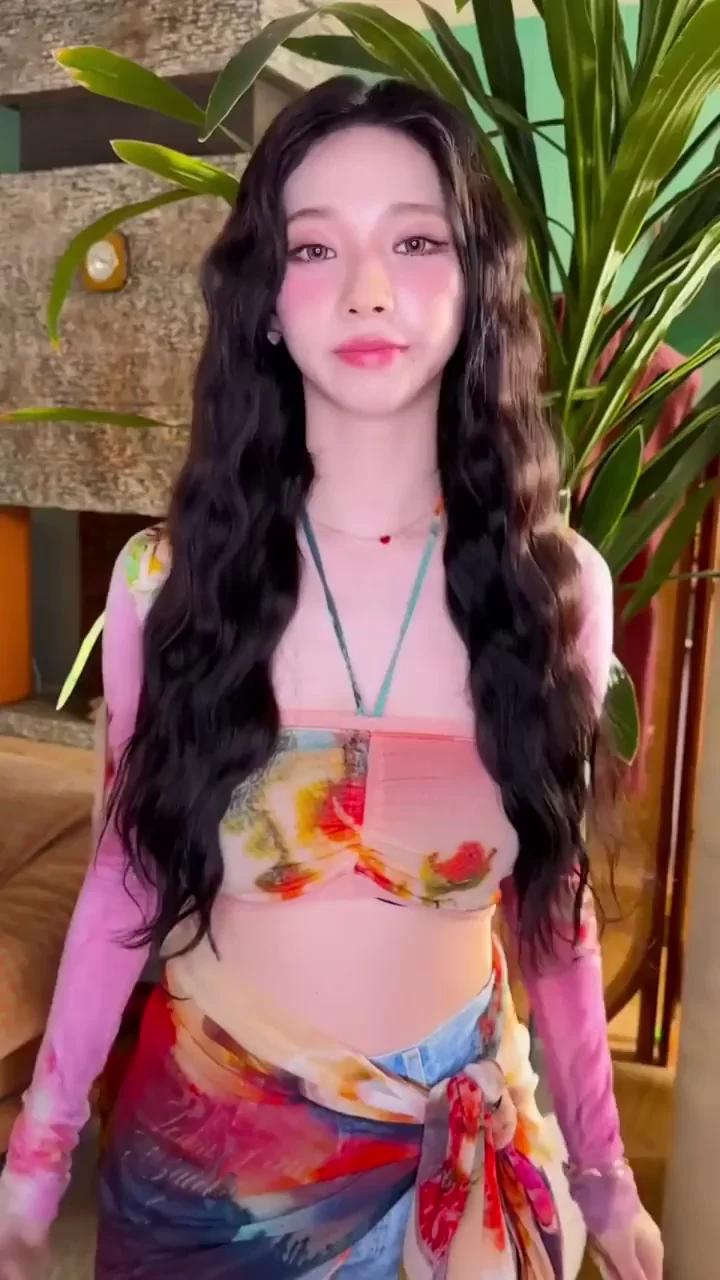 Karina & NingNing's Slutty K-Pop Tease in Sheer Floral Wraps