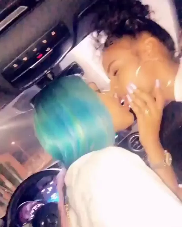 🔥 Slutty Car Kisses: Babes Tonguing Deep 😘💦