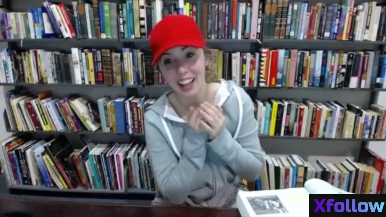 Lena Paul Flashing Her Tits in a Library [one minute]