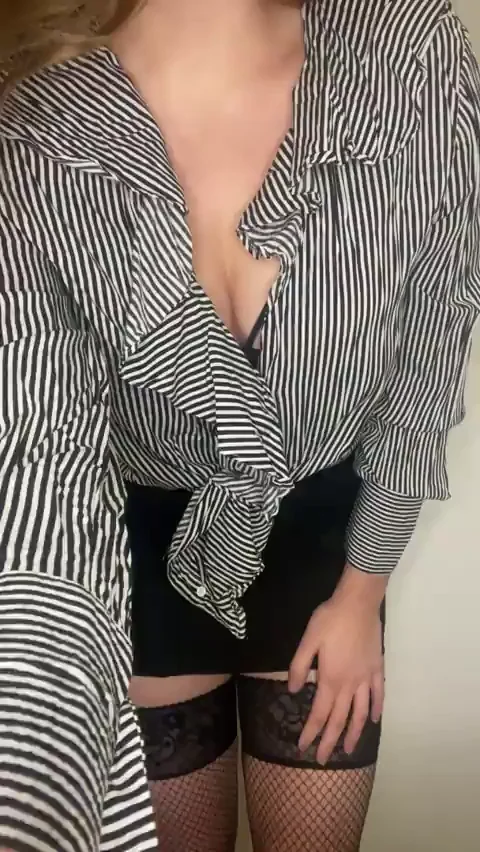 Report This Slutty Office Outfit to HR? 😈👔💋