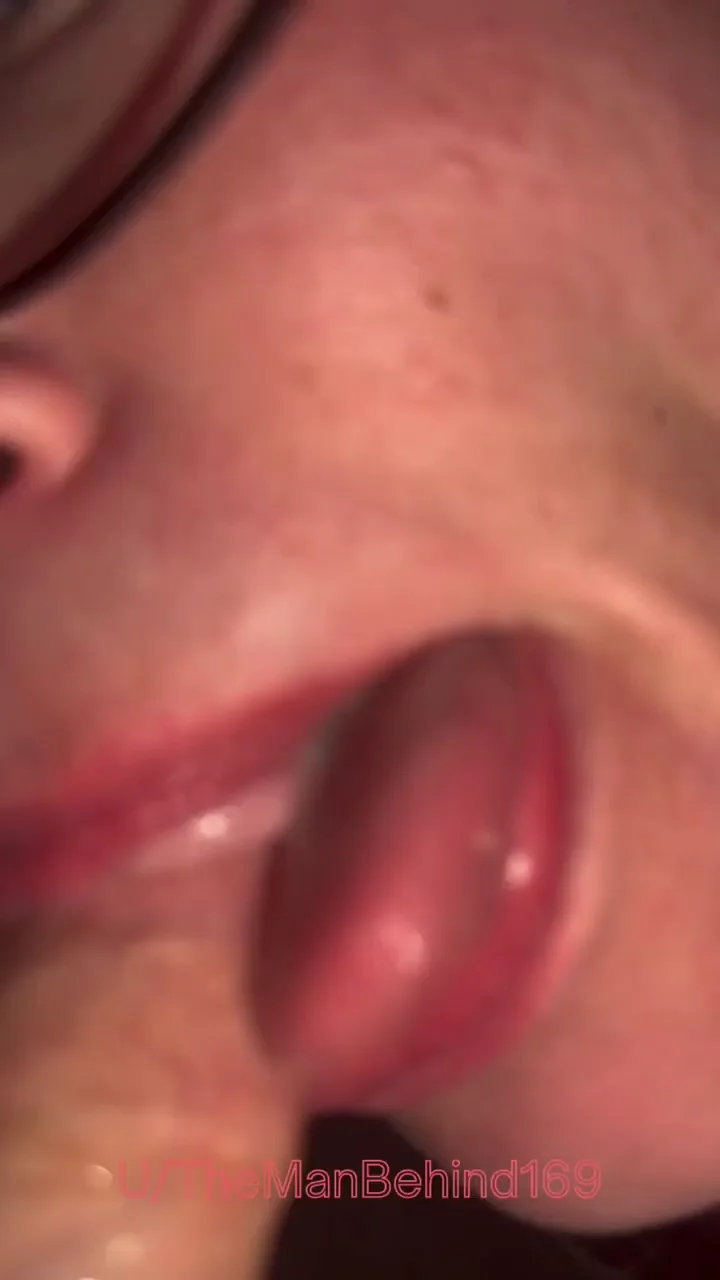 MILF's Insane Long Tongue Deepthroating Cock
