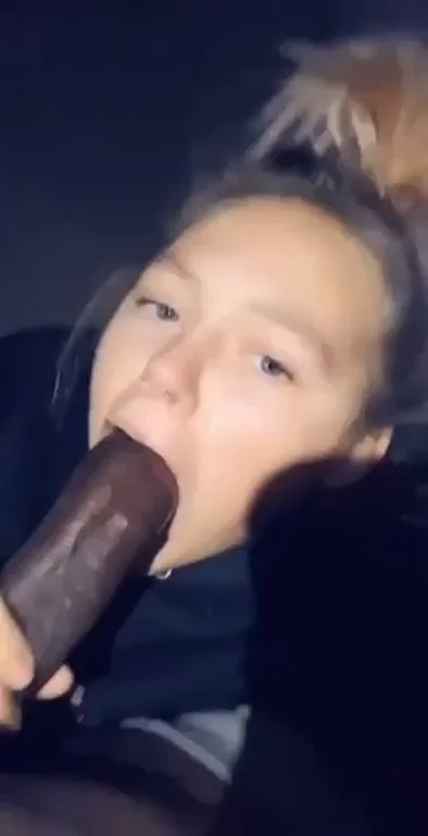 Asian BBC Slut Devours Massive Black Cock in Car