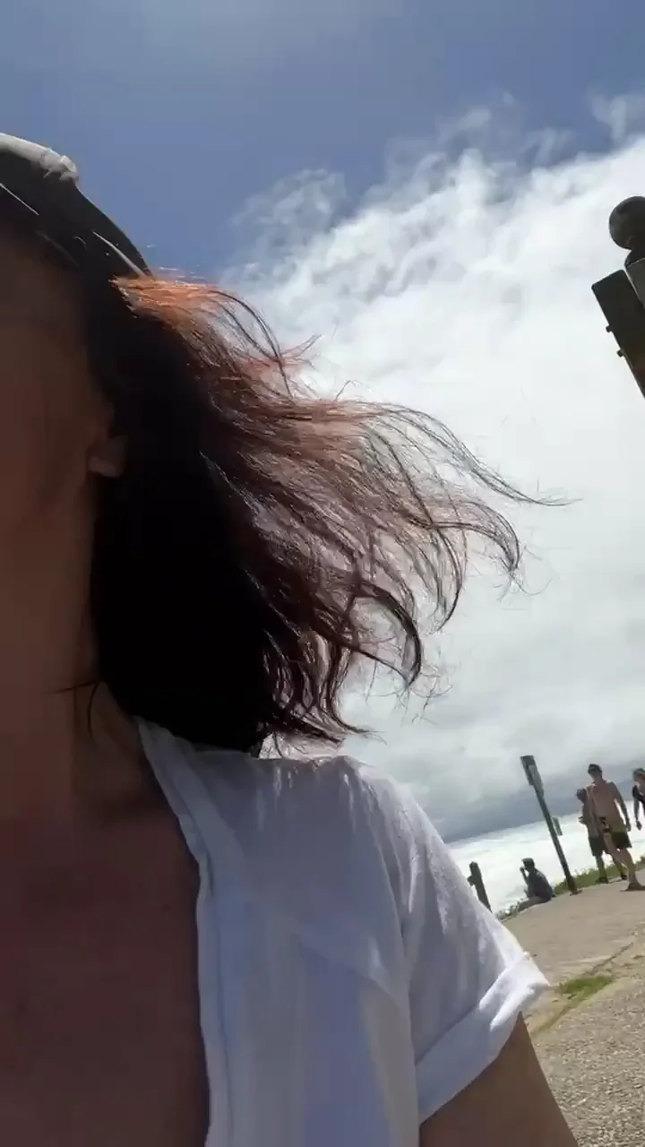 Would you fuck a MILF who loves to flash her titties in public?
