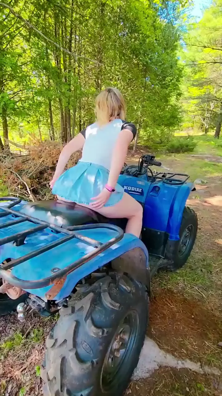 ATV Tease: Catch My Slutty Skirt in the Woods