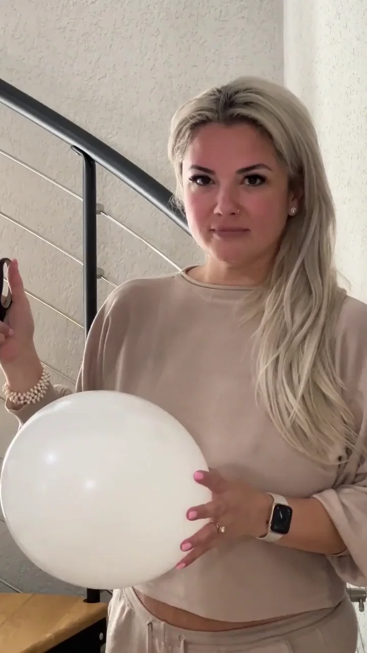 Blonde Babe's Kinky Balloon Tease 😈🎈 They Ghosted After This Hot Shoot!