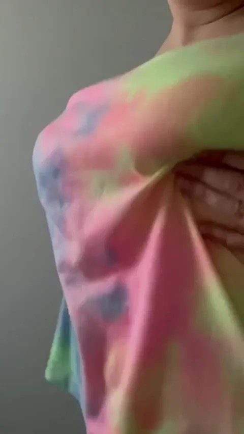 Thirsty Thursday Tie-Dye Tit Tease 🍹👙💦