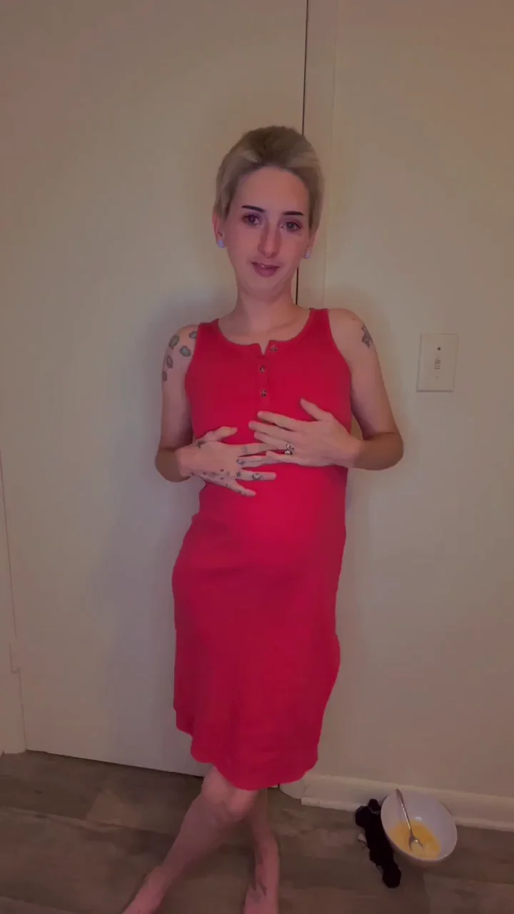 Petite Slut in Red Dress Begs: Want Your Personal Fucktoy?
