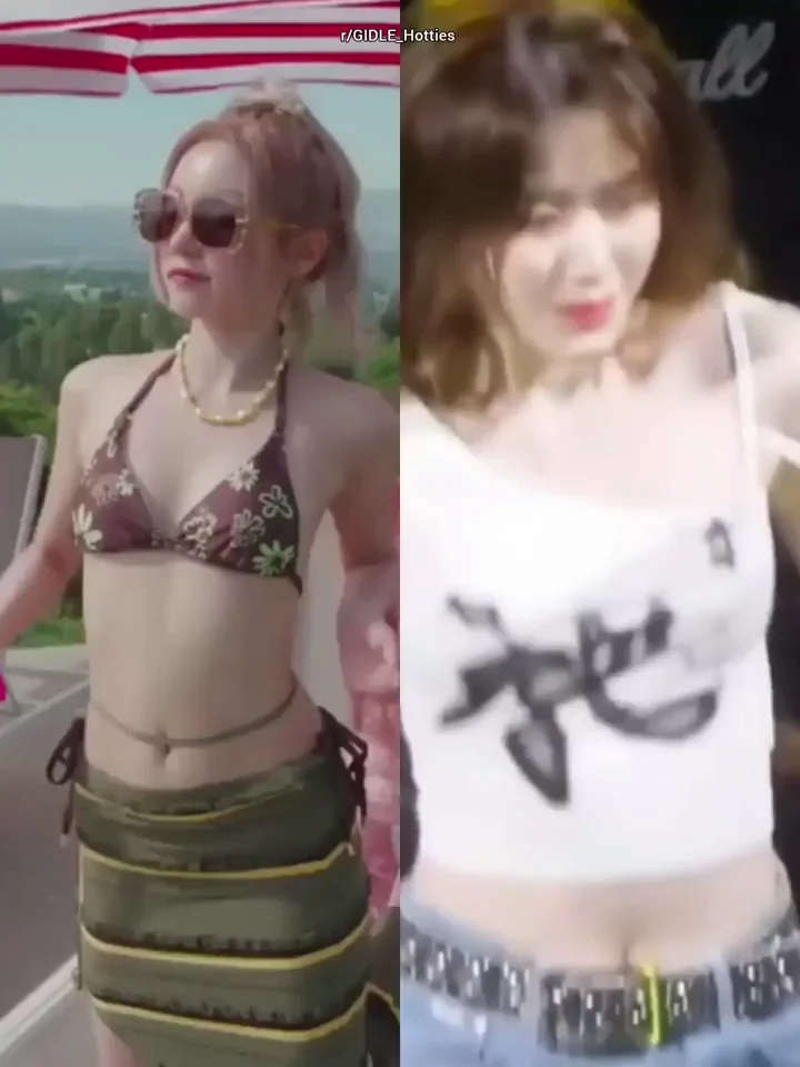 Yuqi & Shuhua (GIDLE) Hot Kpop Idol Tease in Bikinis & Cheer Outfits