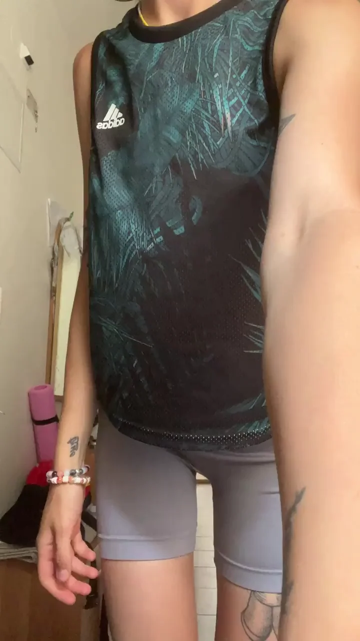 showing off my small doll tits