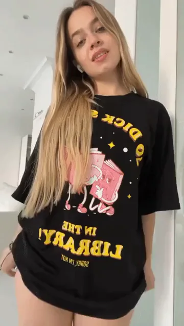 I love that t-shirt, but my naked body I love more