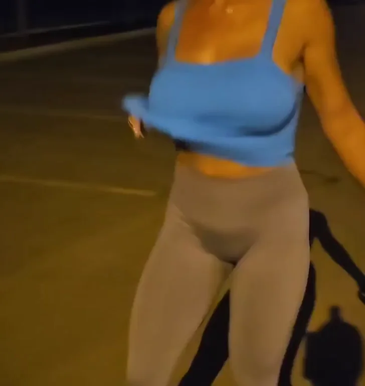 Dogs Walkin' Me While I Flash My Huge Tits 😈🐶