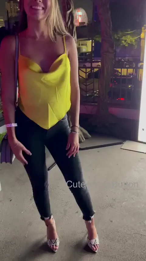 A night out with me always ends with my Tits out and possibly in your mouth