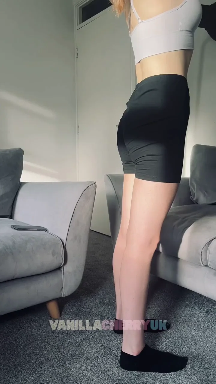 Petite British Babe's Tiny Tight Ass Tease – VanillaCherryUK's Workout Fail Flex