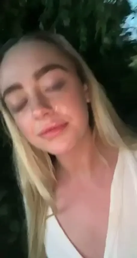 Park Cumslut's Fresh Load Drip: Blonde Babe's Sticky Finish
