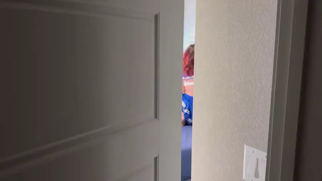 Hubby Catches Friend Stripping His Slutty Cosplay Wife & Gets Rock Hard Encouraging the Fuck 😈🍆💦