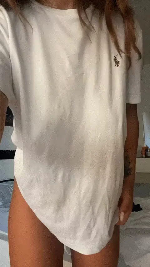 Outta Nowhere Tits & Thong Tease 😈🍑