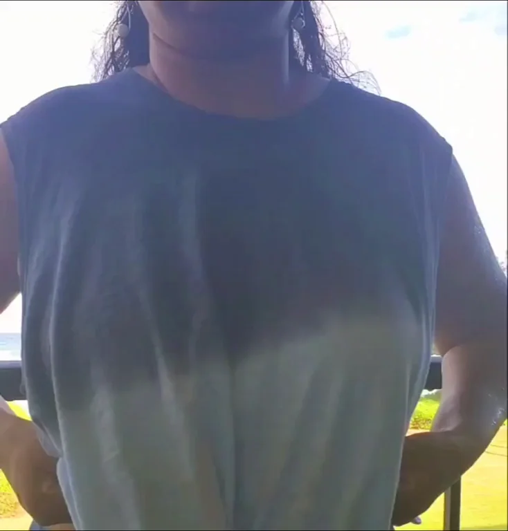 My husband encouraged me to flashy tits in public ... To prepare me to have fuck buddy(s) ... He did a good job ...