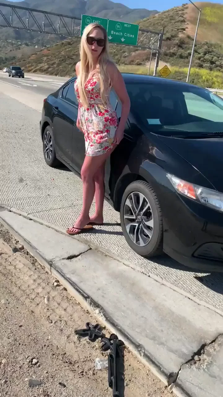 If you think you see a girl having car trouble you should always pull over to help