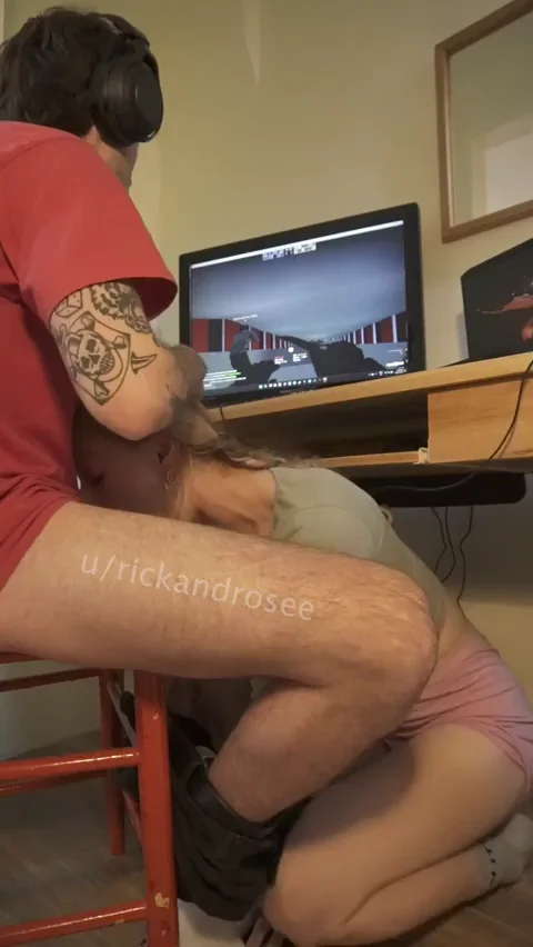 The best place to be on your knees is under a desk