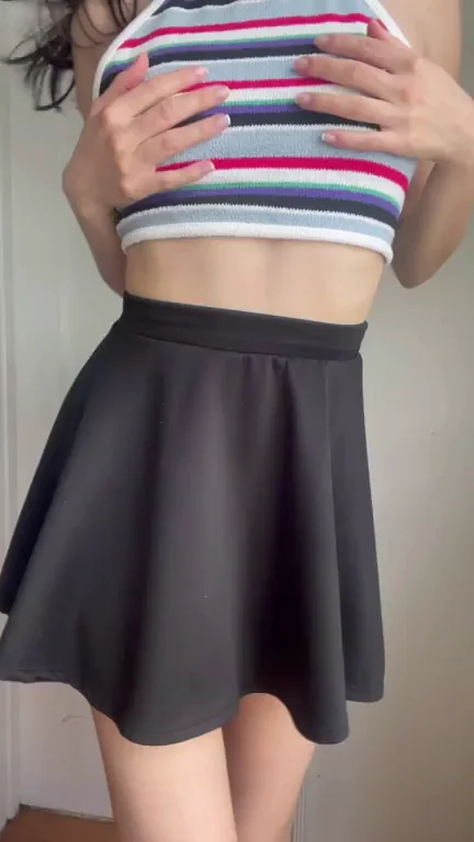 Cute Lil Titties Tease? 😍🍒 Tiny Boobs Beg for Your Approval!