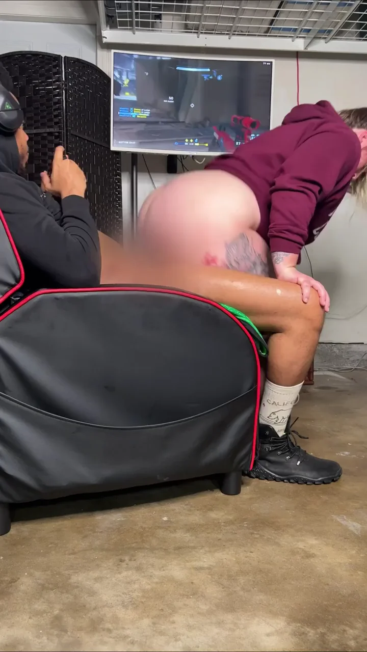 Thick PAWG Blonde Rides BBC Hubby in Gaming Garage Tease 🔥🍑💦