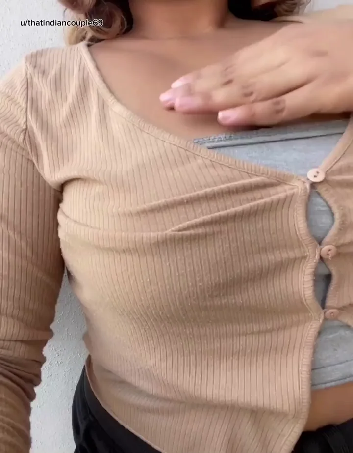 Naughty Balcony Tease: Wife Material Flashing Tits 😈🔥