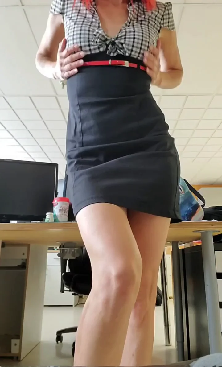 MILF's Slutty Office Ass Tease for That Big Promotion