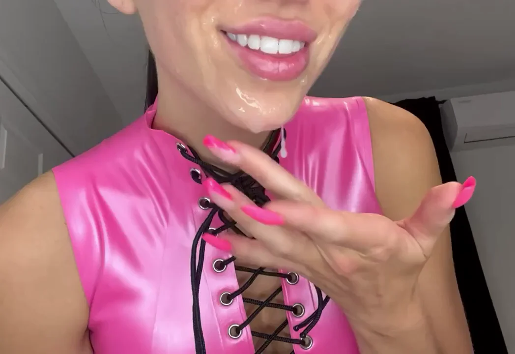 Pretty in Pink: Slutty Facial Cum Blast