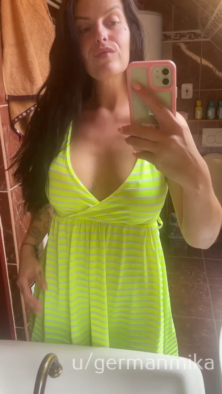 Mom trying to stay as hot as possible