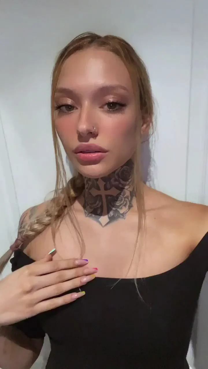 Titty Drop Tease: Cute Inked Tits Revealed 😈🍒