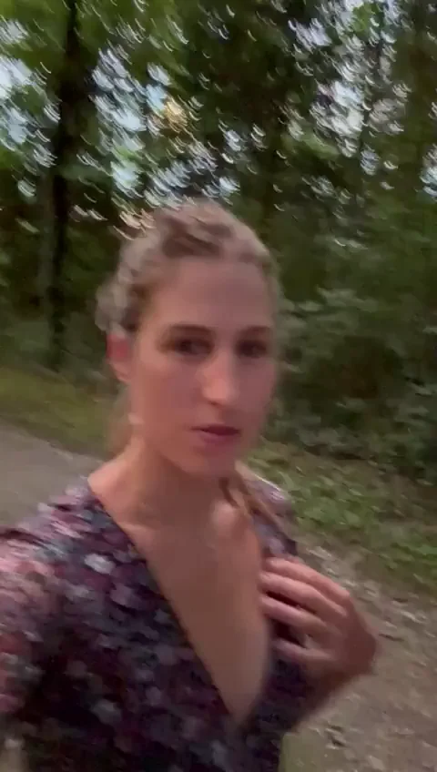 Petite Slut Frees Her Perky Tits in the Woods 😈🍈🍈