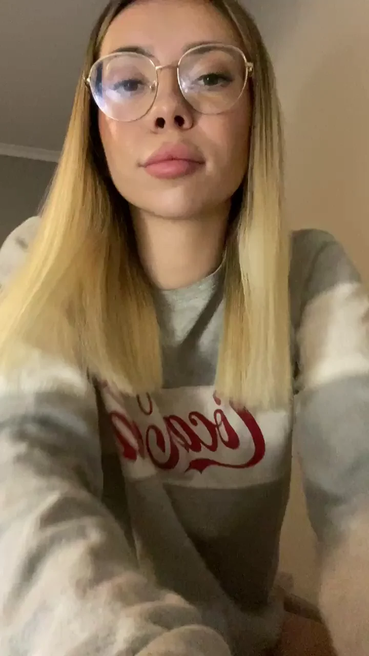 Petite Tits Slut in Oversized Hoodie Teases Her Tiny Perky Boobs 😍🔥