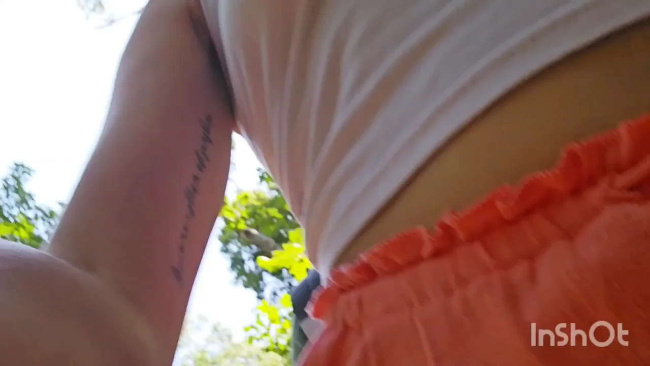 Sneaky Outdoor Fuck: Won't Get Caught! 😈🌳 [MF]