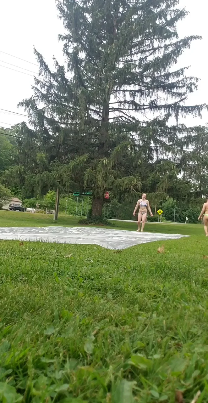 Having fun in the front yard ;)