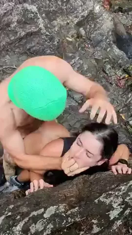 Rough Handling in the Rocks: She Craves It Hard 😈🔥