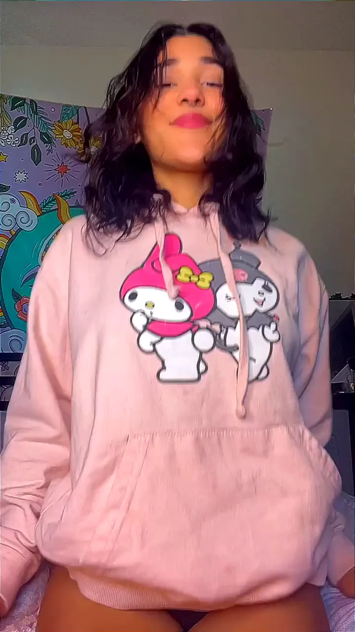 Cute Latina Teen's 'We Can Fuck Now' Hoodie Tease Drop