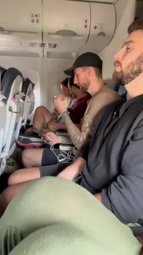 I get nervous on flights and flashing my tits is a coping mechanism