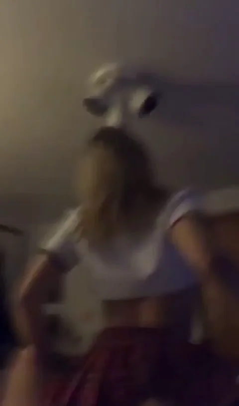 🍑 Asian Schoolgirl Slut Riding Huge White Cock Reverse Cowgirl 🔥