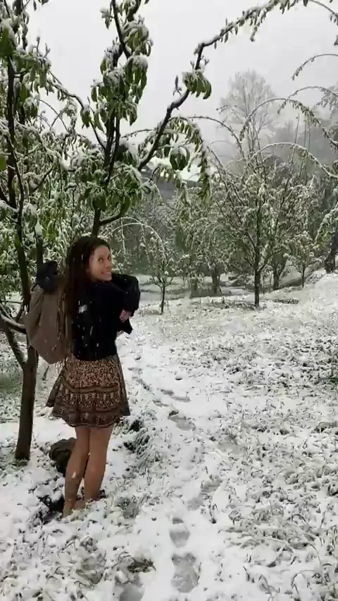 Getting naked in the snow