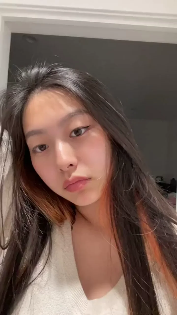 OL49: Busty Asian Teen Tease Flashes Massive Tits 😍🍈🍈