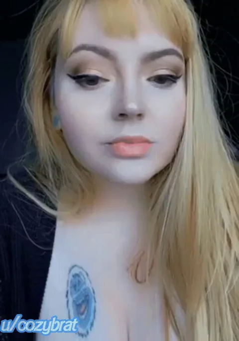 blinded by pale cleavage