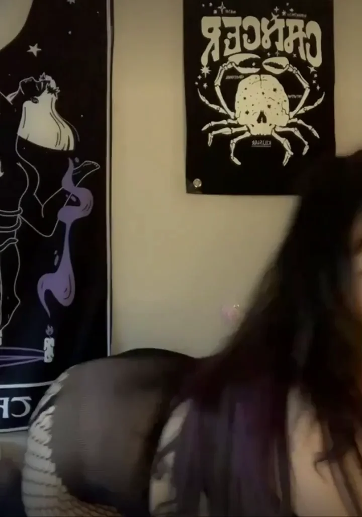 snow white turned goth girl